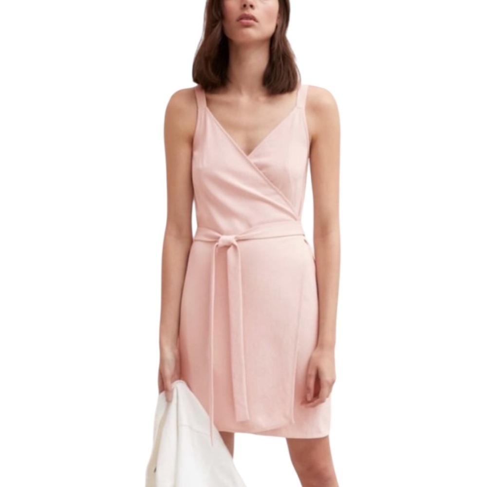 NWT EVERLANE Women’s The Japanese Go Weave Tank Mini Wrap Dress